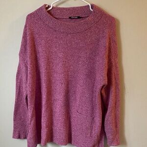 Chic Cowl Neck Sweater in Soft Pink